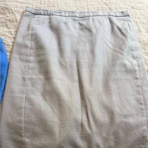 J. Crew Light Gray Pencil Skirt